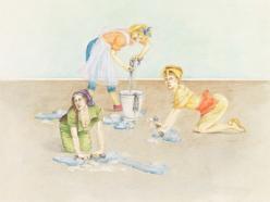 Fregasuelos, 1975. Birgit Jürgenssen